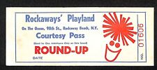 Rockaway's Playland Rockaway Beach, NY Round-Up Courtesy Pass / Ticket picture