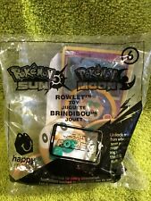 McDonald's Pokemon Sun /Pokemon Moon Happy Meal Toy #6 Rowlet With Card Unopened picture