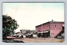 Tiskilwa IL-Illinois East Main Street Scenic View Antique Vintage c1910 Postcard picture