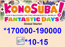 [EN] Konosuba Fantastic Days Starter Acc 170000-190000gems 10-15 4*tickets picture