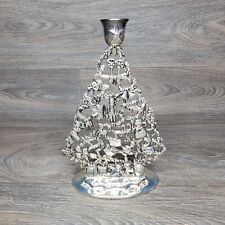 Christmas Tree Candle Holder Centurion Collection Silver Plated  10 in Decor VTG picture