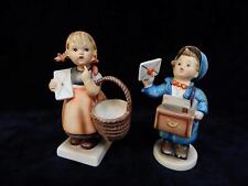Hummel Postman Boy 119 and Meditation Girl 13/0 Figurines - Lot of 2 picture