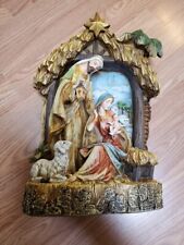 Napco Holy Family in Creche Christmas Decoration Figurine picture