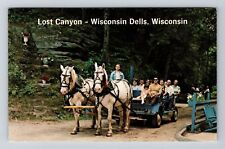 Wisconsin Dells WI-Wisconsin, Lost Canyon Vintage Souvenir Postcard picture