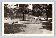 Stratford Ontario-Canada, Lakeside Park, Antique Vintage Souvenir Postcard picture
