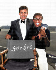 Jerry Lewis & Sammy Davis Jr. Young 8x10 RARE COLOR Photo 600 picture