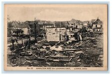 c1910's Hamilton And 5th Looking East Tornado Disaster Lorain Ohio OH Postcard picture