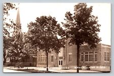 c1946 RPPC St. Paul's Church & Parish House WAVERLY IOWA Vintage Postcard 1c picture