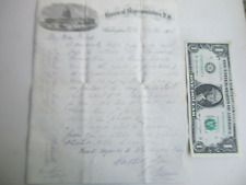 Rare 1876 Letter by James G. Blaine, Augusta, Maine, Pres. Candidate, CAPITOL picture
