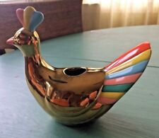 OH JOY Target Metallic Gold Ceramic Peacock Bird Vase 7