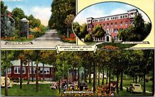 Linen Postcard Methodist Assembly Grounds in Fayetteville, Arkansas~2239 picture