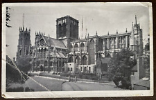 Postcard York England Cathedral Vintage 1949 picture
