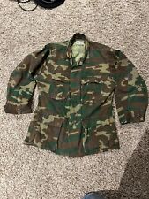 Vintage US Military ERDL RDF Woodland Camo Ripstop Size Small Short picture