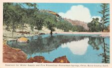 Richardson Mineral Springs Chico CA California Water Reservoir Vtg Postcard C45 picture