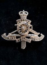 Genuine Royal Artillery Staybrite Beret / Cap Badge British Military by Firmin  picture