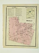  DOUGLAS, MA., VINTAGE HAND COLORED 1870  MAP., NOT A REPRINT picture