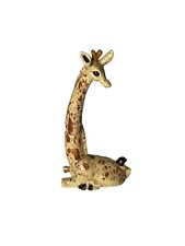 Vintage Ceramic Sitting Giraffe Glossy 1984 Home Decoration Art Collectible picture