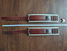 Genuine Humane Restraint MND-10 Custom Locking Leather Cuffs Vintage picture