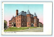 c1905 Copper Window High School Street View Lynn Massachusetts MA Postcard picture