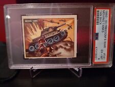 1950-60 Topps Freedom's War #141 MOVING TANKS PSA 6 ANTIQUE CARD COLLECTIBLE picture