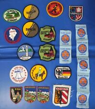 Vintage Travel Souvenir Patches Lot Of 18 London, Germany, Berlin, Italy, Etc  picture