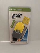 NOS Vintage Philips Slider Pocket Flashlight New Old Dead Stock Neon Yellow picture