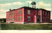 Vintage Postcard- High School Building, Hennessey, OK UnPost 1910 picture