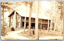 Vtg Minnesota MN Douglas Lodge Itasca State Park 1910s RPPC Real Photo Postcard picture