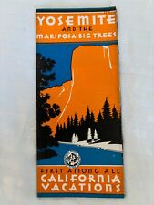 1931 Yosemite and tge Mariposa Big Trees Guide Excellent, Seldom Offered picture