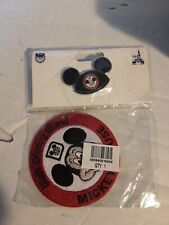 2021 Walt Disney World 50th Vault Mickey Mouse Ear Hat Patch Pin Set #40 picture