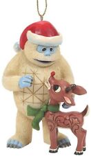Rudolph Traditions by Jim Shore Rudolph & Bumble Yeti Snowman Ornament 6010718 T picture