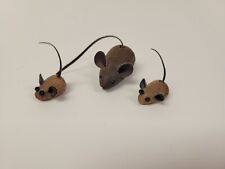 Vintage Miniature Wooden Mice picture