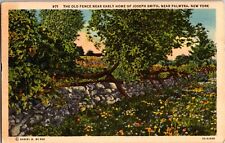 VTG Postcard, The Old Fence Early Home of Joseph Smith, Near Palmyra, New York picture