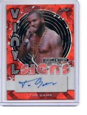 The Game 2022 Leaf Pop Century Vinyl Signs Crystal Red Auto Autograph 2/2 picture