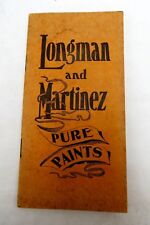 Vintage 1920's Longman and Martinez Paints Notepad Booklet picture