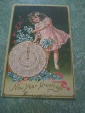 Vintage Antique Postcard N1 Collectible Ephemera Happy New Year Circa 1910  picture