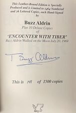 Buzz Aldrin signed Encounter With Tiber Flat Signed Press Leather Book- Beckett picture