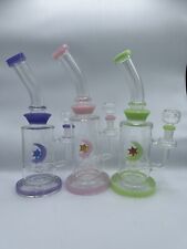 Glass Horoscope Moon Crescent Bong Colorful Thick Star Rising Setting Zodiac picture