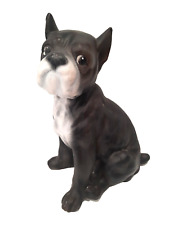 VTG Boston Terrier Boxer Dog Statue 12