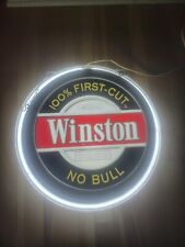 Vintage Winston No Bull Neon Sign Cigarette Tobacco Advertising Double Sided  picture