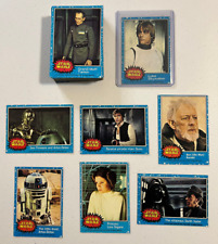 1977 Topps Star Wars Series 1 Blue Trading Cards Complete Set #1-66 Vintage Luke picture