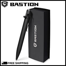 BASTION BOLT ACTION BLACK PEN Stainless Steel Metal Office Luxury Ballpoint Pens picture