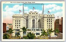 San Diego, California CA - Scenic View of U.S. Grant Hotel - Vintage Postcard picture