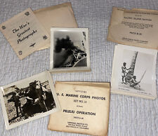 Vtg WWII Soldiers Conflict U S Navy 63 Photos Lot 3 Sets Palau Action, Peleliu, picture