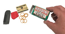 HOUDINI MATCH BOX MAGIC TRICK Appearing Coin In Boxes & Bag Pocket Beginner Set picture