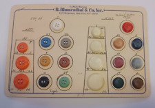 Vintage La Mode Sewing Buttons Card Display B. Blumenthal Salesman's Sample picture