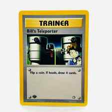 Pokémon Bill's Teleporter 1st Edition 82/111 Neo Genesis WOTC Trainer Card NM-MT picture