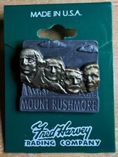 Vintage Mount Rushmore Lapel Pin.  Collectible.  Fred Harvey Trading Company picture