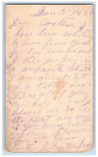 1881 Letter from Brother John SP Haeffen Little Rock Arkansas AR Postal Card picture