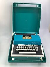 RARE Vintage International Typewriter De Luxe Baby Blue with case (K2) picture